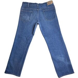 Vintage JCPenney Plain Pockets Jeans Mens 38x31 (35x28) Straight Leg Blue Denim